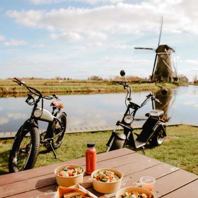 E-chopper Kinderdijk Windmills - Green Cow Bike Tours
